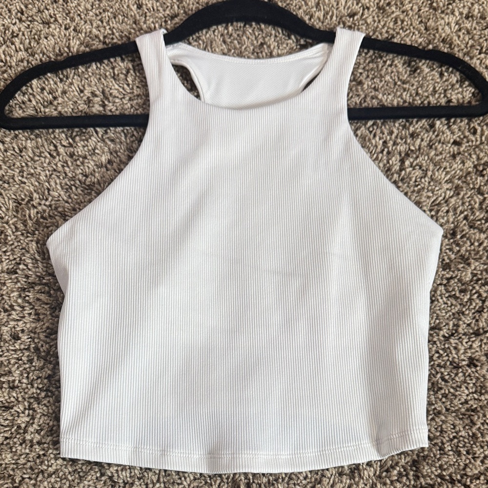 All in Motion Cream Ribbed Women's Tank Top